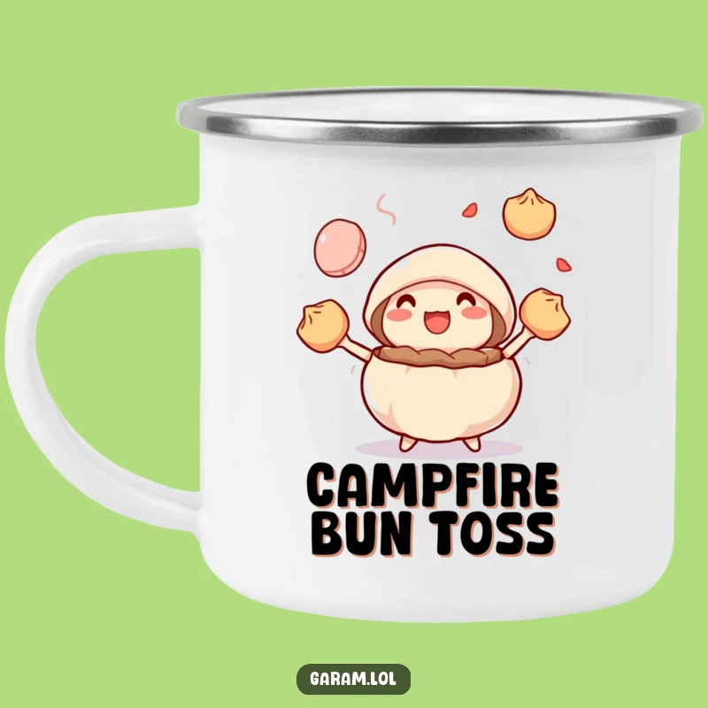 Funny Steamed Bun Juggling Camping Mug: Dim Sum Fun Outdoors