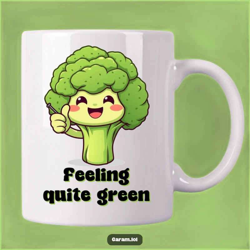 Funny Broccoli Thumbs Up Mug: A Hilarious Gift for Healthy Foodies