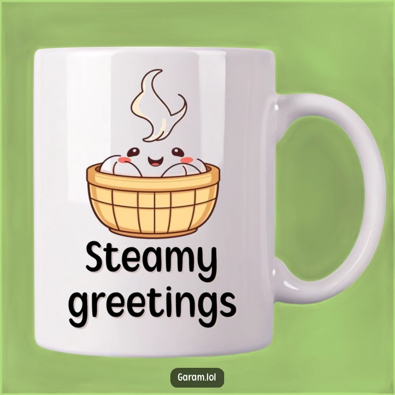 Funny Dim Sum Basket Mug: Enjoy Steamy Smiles with this Hilarious Foodie Gift