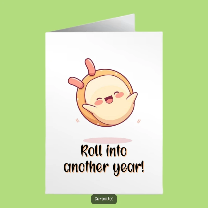 Free Printable Spring Roll Birthday Card: Flipping Fun Downloadable Gift