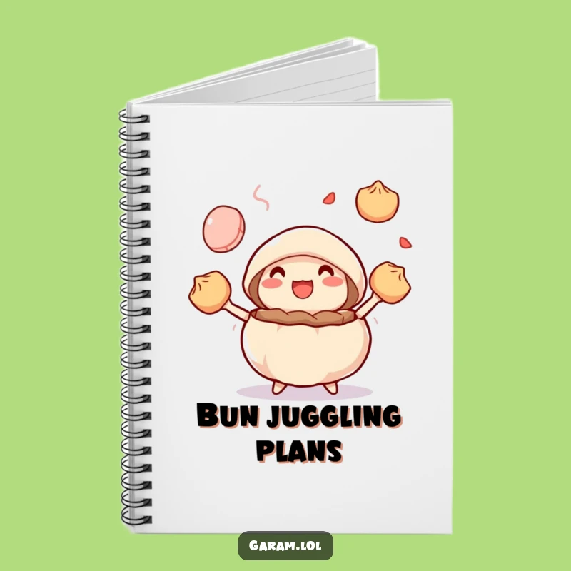 Funny Steamed Bun Juggling Notebook: Jot Down Ideas with Dim Sum Cheer