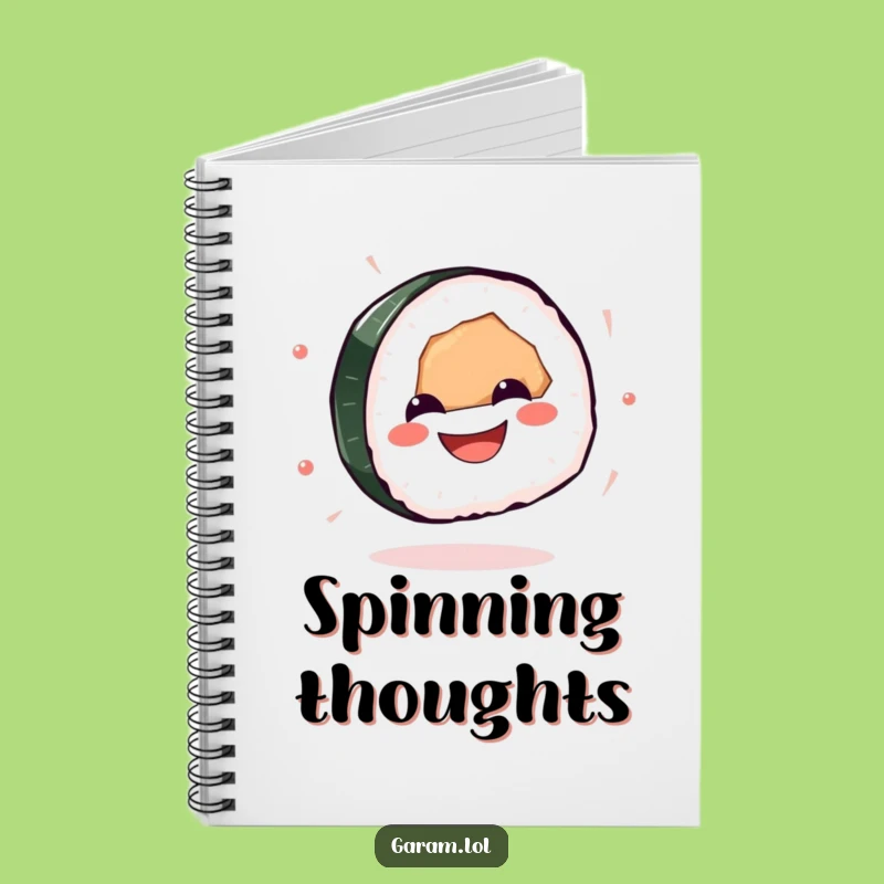 Funny Sushi Notebook: Jot Down Ideas with This Spinning Sushi Fun