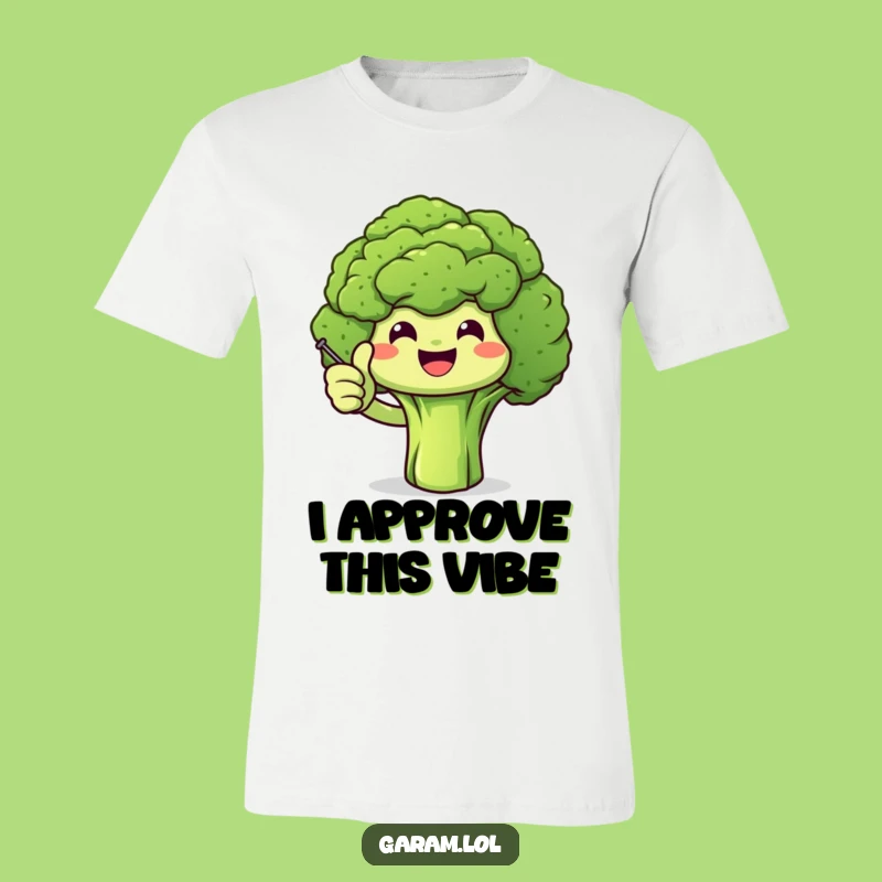 Funny Broccoli Thumbs Up T-Shirt: Wear Your Healthy Humor Proudly