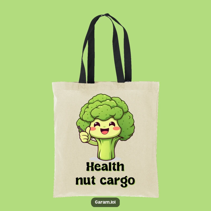 Funny Broccoli Thumbs Up Tote Bag: Carry Your Positivity Everywhere